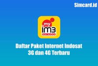 Daftar Paket Internet Indosat 3G dan 4G Terbaru